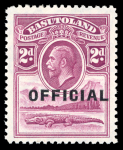 Stamp of Basutoland Officials: 1934 1/2d to 6d set of four, very fine and fresh mint