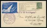 Stamp of India » Airmails 1934-44 rocket mail, a very comprehensive collection mounted on approximately 50 pages