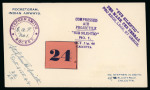 Stamp of India » Airmails 1934-44 rocket mail, a very comprehensive collection mounted on approximately 50 pages