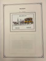 Stamp of Large Lots and Collections Belgium: 1849-1986, in four albums very nice and very extensive mint and used collection