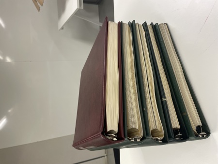 Stamp of Colonies françaises » Colonies Francaise Collections et Lots 1958-2000, Dans cinq reliures Safe et feuilles préimprimées,