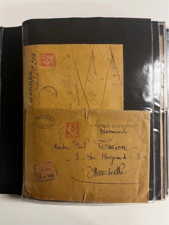 Stamp of France » Collections 1880-1990, France très gros lot de lettres, cartes