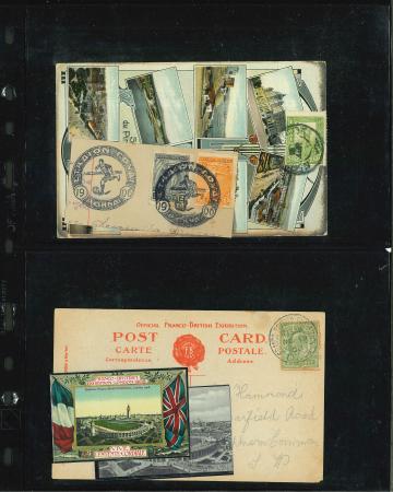 Stamp of Olympics » Collections & Miscellaneous Lots 1906-24, Lot of 14 covers and postcards with match-day cancellations of the Olympic tournaments of 1906, 1908 and 1924.