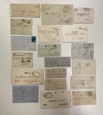 Stamp of Italy » Italy and Areas Collections and Lots Italian States: 1852-1860, lot of more than hundred stamps and various covers