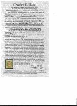 Stamp of Egypt » 1866 First Issue » Issued Stamps 2pi Yellow, perforation 12 1/2 x 15, inverted watermarked, unused, large part gum