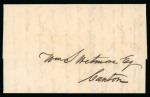 Stamp of Peru 18 Sept. 1838 Lima, Peru to Canton, China. The 11/2