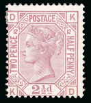 Stamp of Great Britain » Collections 1867-88, QV surface printed mint and used selection