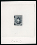 Stamp of Egypt » 1922-1936 King Fouad I Definitives » Essays 1922 Harrison & Sons of 5m black essay die proof, imperforate,