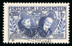 Stamp of Liechtenstein WITHDRAWN