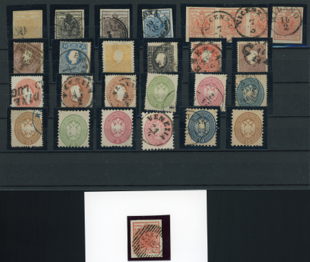 Stamp of Italian States » Lombardy Venetia Lombardy Venetia : 1850-1865, nice 25 stamps collection with good values