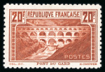 Stamp of France » Émissions à partir de 1900 France : 1929, YT n° 262B Pont du Gard dentelé 11 neuf *