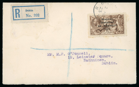 Stamp of Ireland » 1922 (Feb) Dollard Overprints (T1-T14) 2s6d chocolate brown, single showing, tied BAILE ATHA