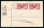 Stamp of Ireland » 1927-28 Wide Date Overprints (T72-T74) 10s dull grey-blue, single showing "R" over "Se" variety,