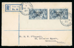 Stamp of Ireland » 1927-28 Wide Date Overprints (T72-T74) 10s dull grey-blue, bottom left cnr sheet marginal