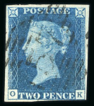Stamp of Ireland » Postal History (Arranged alphabetically by County) 1840 2d blue, just touch to good margins, used with