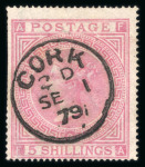 Stamp of Ireland » Postal History (Arranged alphabetically by County) 1872-93 Circular Datestamps: Attractive array of mostly