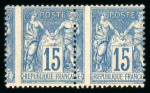 Stamp of France » Collections 1880-1990, dans quatre petits classeurs ensemble très intéressant