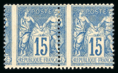 Stamp of France » Collections 1880-1990, dans quatre petits classeurs ensemble très intéressant