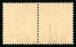 Stamp of Colonies françaises » Monaco Monaco timbre taxe : 1919, Variétés YT n° 12a (sans point) et 12b (chiffres espacés).
