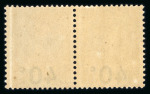 Stamp of Colonies françaises » Monaco Monaco timbre taxe : 1919, Variétés YT n° 12a (sans point) et 12b (chiffres espacés).