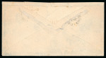 Stamp of Egypt » 1874 Bulaq 1pi red, three singles on separate covers, plus pair