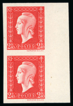 Stamp of France » Émissions à partir de 1900 1945, Marianne de Dulac 2F40 rouge Y&T n ° 693 non