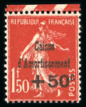 Stamp of France » Émissions à partir de 1900 1927-1931, lot de timbres de la Caisse d'amortissement