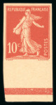 Stamp of France » Variétés et curiosités 1906-1907, lot de variétés peu courantes autour de