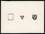 Stamp of France » Émissions à partir de 1900 1943-1944, 5 épreuves de décomposition des timbres