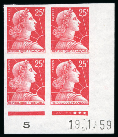 Stamp of France » Émissions à partir de 1900 1955-1959, Marianne de Muller, collection sur 3 pages
