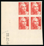 Stamp of France » Collections 1945-1948, collection avancée sur la Marianne de Gandon,