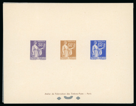 Stamp of France » Collections 1932-1939, collection sur le type Paix présentée sur