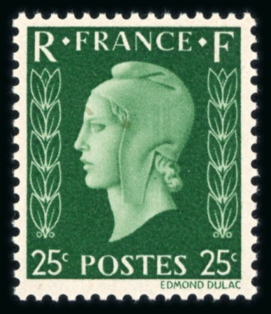 Stamp of France » Collections 1938-1945, collection de timbres aux types Mercure,