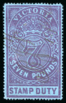Stamp of Australia » Victoria 1884-96 Stamp Duty Fiscals: Selection of 10 unused