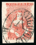 Stamp of Australia » Victoria 1850-54 Half Lengths: 1d selection of three singles