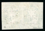 Stamp of Australia » Tasmania 1855 Large Star 2d green, horizontal pair, clear to