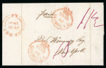 Stamp of Canada 1846 (20 July) Folded entire to New York, bearing two