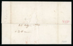 Stamp of Canada 1846 (20 July) Folded entire to New York, bearing two