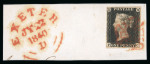 Stamp of Great Britain » 1840 1d Black and 1d Red plates 1a to 11 1840 1d black pl.1a FC with fine to good margins and