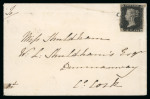 Stamp of Great Britain » 1840 1d Black and 1d Red plates 1a to 11 1840 1d black pl.7 DH with clear to good margins, heavily