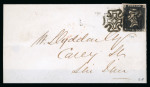 Stamp of Great Britain » 1840 1d Black and 1d Red plates 1a to 11 1840 1d black pl.6 RK with good to large margins, heavily