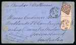 Stamp of Great Britain » 1854-1900 Postal History of the Perforated Line Engraved and Surface Printed Issues 1857-74 Destination Mail: Attractive group of thirteen
