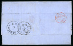 Stamp of Great Britain » 1854-1900 Postal History of the Perforated Line Engraved and Surface Printed Issues 1857-74 Destination Mail: Attractive group of thirteen