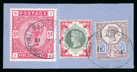 Stamp of Great Britain » 1855-1900 Surface Printed » 1883-84 & 1888 High Values 1883-84 5s rose or crimson, an attractive selection