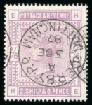 Stamp of Great Britain » 1855-1900 Surface Printed » 1883-84 & 1888 High Values 1883-84 2s6d lilac or deep lilac, an attractive selection