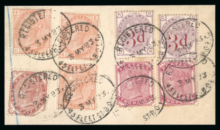 Stamp of Great Britain » 1855-1900 Surface Printed » 1880-83 Large Coloured Corner Letters, Wmk Imperial Crown Withdrawn