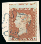 Stamp of Great Britain » 1841 1d Red 1841 1d red, attractive specialised assembly of singles,