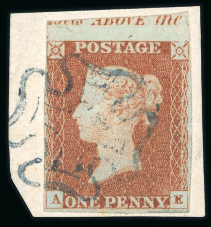 Stamp of Great Britain » 1841 1d Red 1841 1d red, attractive specialised assembly of singles,