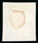 Stamp of Barbados 1857-59 Britannia 6d proof reprint in black made in 1929