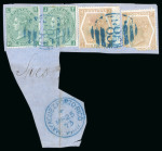 Stamp of Great Britain » British Post Offices Abroad 1854-80 Group of cancels on singles including "C59"
